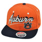 NCAA Zephyr Auburn Tigers Shadow Script Snapback Flat Bill Adjustable Hat Cap