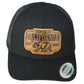Republic California USA 1850 Black Adjustable Adults Patch Mesh Trucker Hat Cap