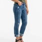 Judy Blue - Dottie Mid Rise Slim Fit Jeans
