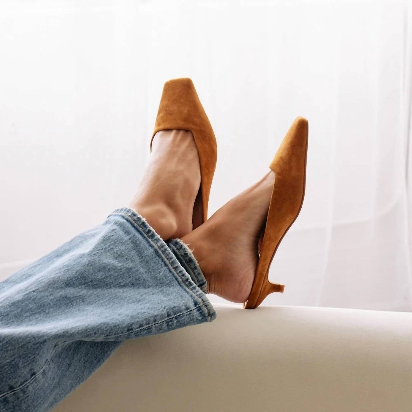 Matisse - Women’s Classy Square Toe Kitten Heel Mules