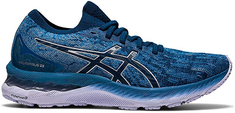 ASICS Women's Gel-Nimbus 23 Knit Running Shoes Gray Size 7 B(M) US