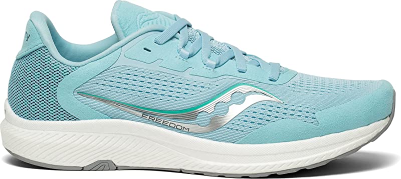 Saucony महिलाओं के फ्रीडम 4 रनिंग शूज़ पाउडर/जेड साइज़ 9 B(M) US