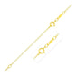 Extendable Cable Chain in 14k Yellow Gold (1.2mm)
