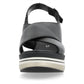 Rieker - Women's Cross Strap Wedge Sandals