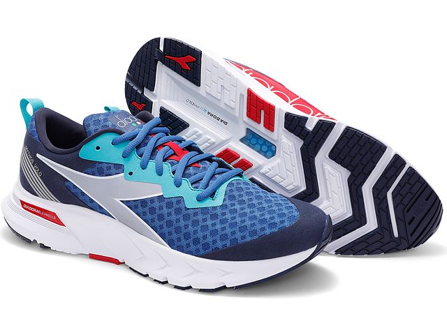 Diadora Men's Mythos Blushield Volo Running Shoes Blue Size 11.5 D(M) US