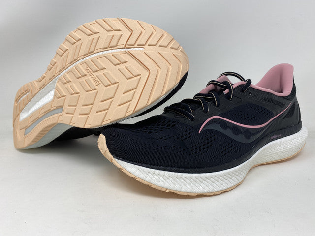 Saucony महिलाओं के Hurricane 23 रनिंग शूज काले रंग में, साइज़ 11.5 B(M) US