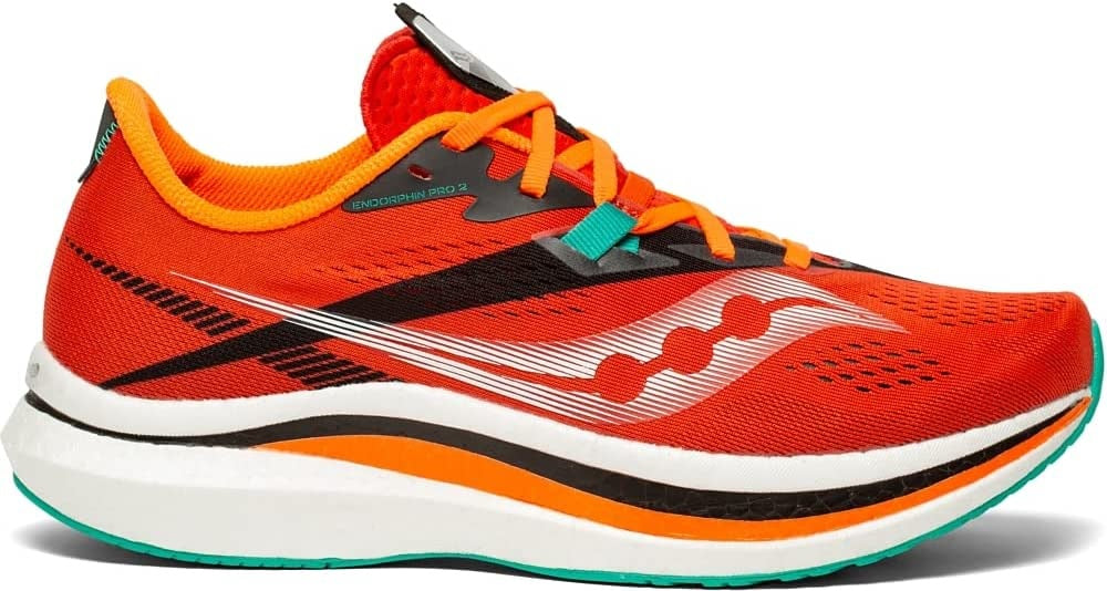 Saucony पुरुषों के लिए एंडोर्फिन प्रो 2 रनिंग शू स्कारलेट/ब्लैक