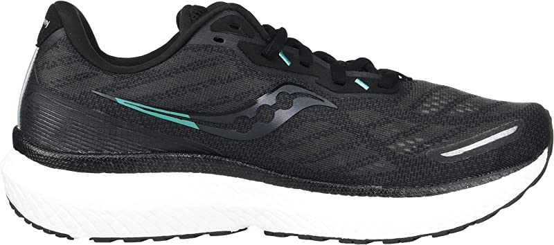 Saucony महिलाओं के ट्राइंफ 19 रनिंग शूज़ काले, साइज़ 9.5 B(M) US