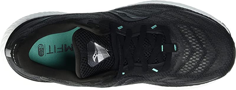 Saucony महिलाओं के ट्राइंफ 19 रनिंग शूज़ काले, साइज़ 9.5 B(M) US
