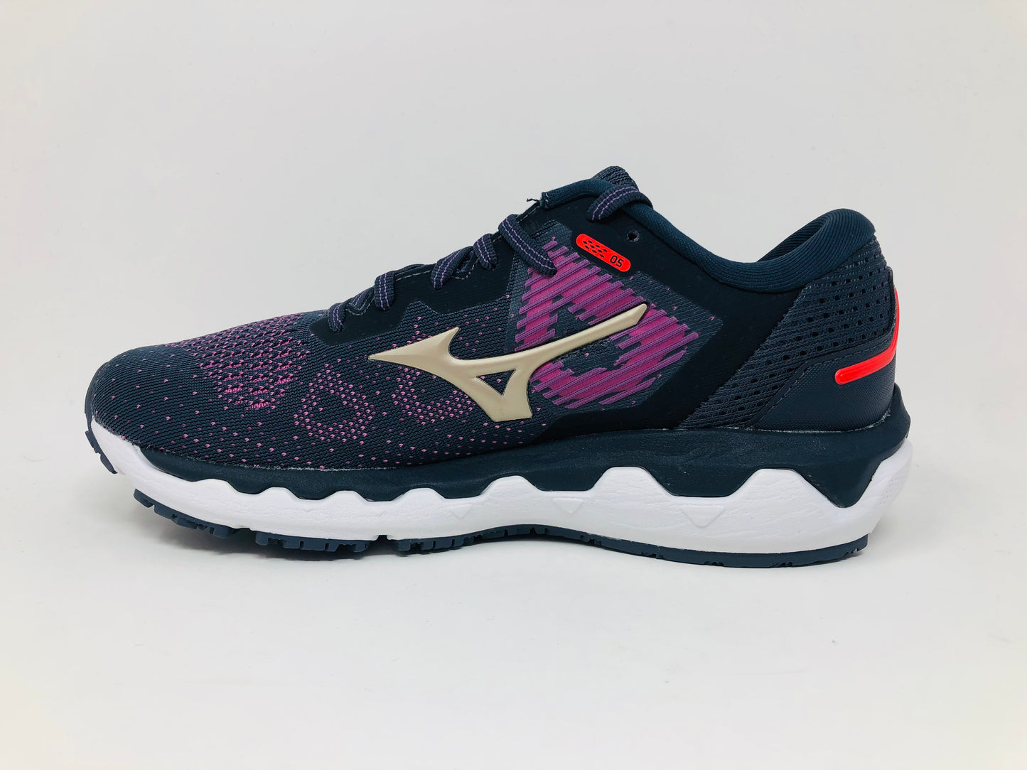 Mizuno Women's Horizon 5 Running Shoe Violet/Platinum Yellow Size 7.5 B(M) US