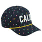 American Needle California Calif. USA State Palm Trees Cord Snapback Hat Cap