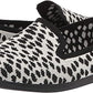 Clarks Women's Carly Dream Loafer Flat White/Black Interest Knit