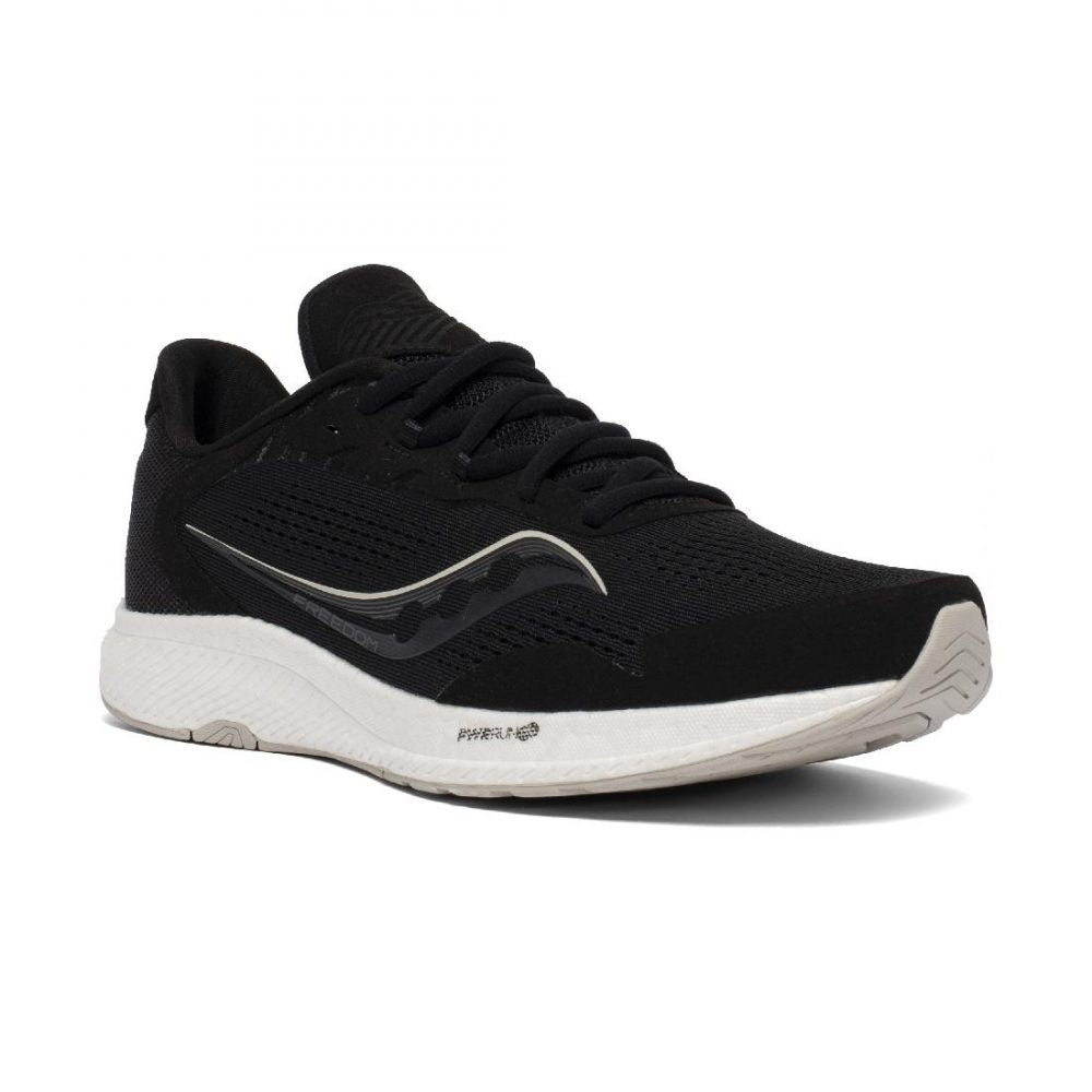 Saucony पुरुषों के फ्रीडम 4 रनिंग शूज़ ब्लैक/स्टोन