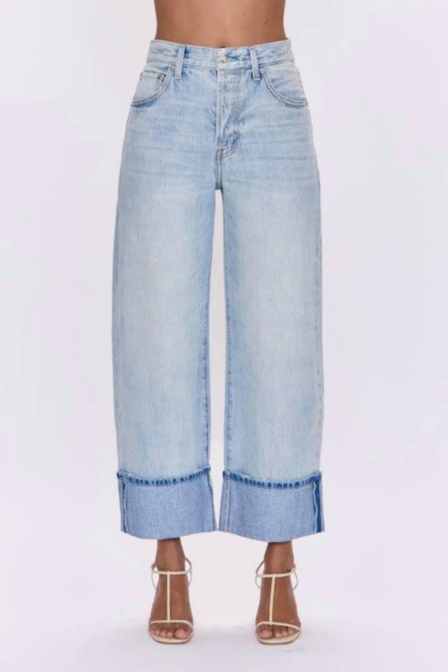 Pistola - Ryder High Rise Cuffed Straight Jeans