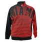 NBA Miami Heat Unk Horizontal Stripe Track Jacket Mens Red Adult Sweater