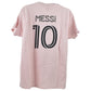 MLS Sports Inter Miami Lionel Messi #10 Soccer Futbol Rose Men Tshirt Tee