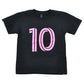 MLS Inter Miami Lionel Messi #10 Black Youth Kids Soccer Futbol Tshirt Tee