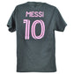 MLS Sports Inter Miami Lionel Messi #10 Soccer Futbol Charcoal Men Tshirt Tee