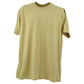 Wright Ditson Plain Blank Light Mustard Short Seeve Crew Neck Tshirt Tee