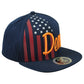 Top Level Denver City Colorado State Stripes Stars Snapback Adults Navy Hat Cap