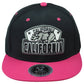 Top Level California Cali Bear Logo State Black Pink Adults Snapback Hat Cap