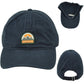 Campground Camping Outdoor Navy Mountains Adjustable Adults Curved Bill Hat Cap
