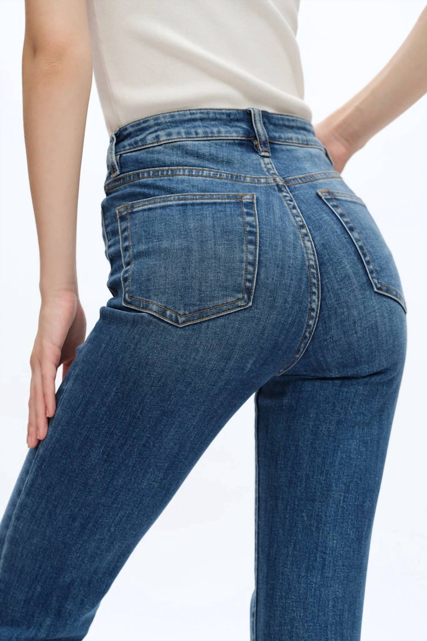 Bayeas - High Rise Bootcut Flare Jean