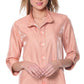 Multiples - 3/4 Sleeve Wire Collar Button Front Shirt