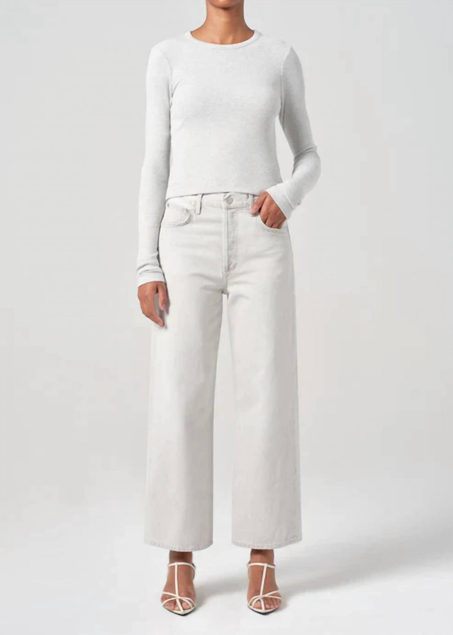 Agolde - Ren High Rise Wide Leg Jeans