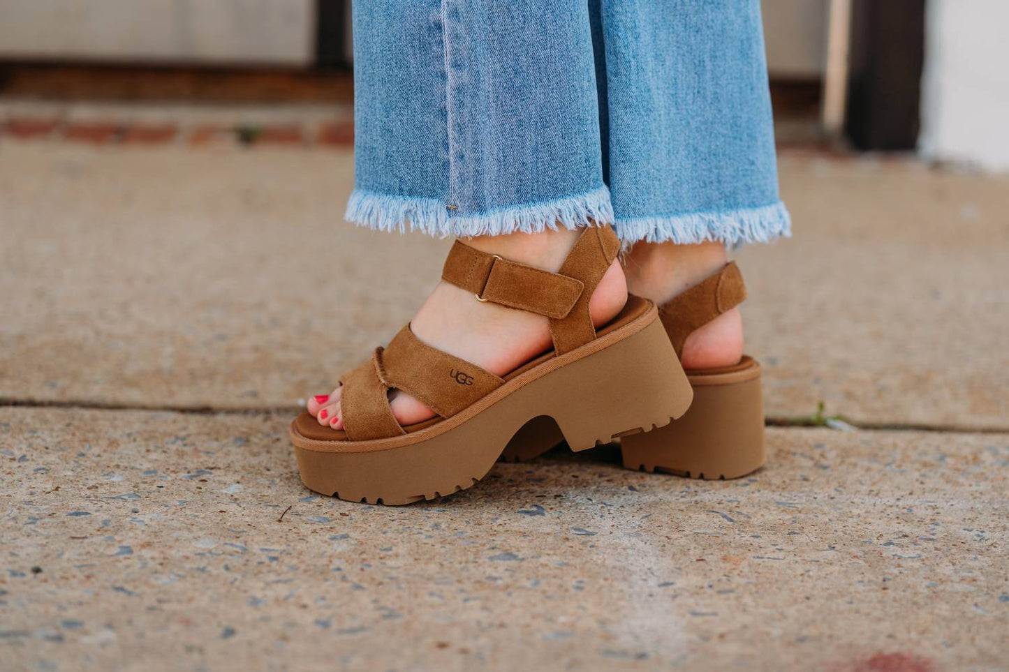 Ugg - Women's New Heights Ankle Strap Heel Sandal