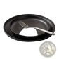 12-piece Matte Black Stoneware Dinnerware Set for 3