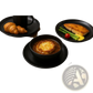 12-piece Matte Black Stoneware Dinnerware Set for 3