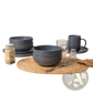 12-piece Stoneware Dinnerware Set Matte Glaze Service for 3