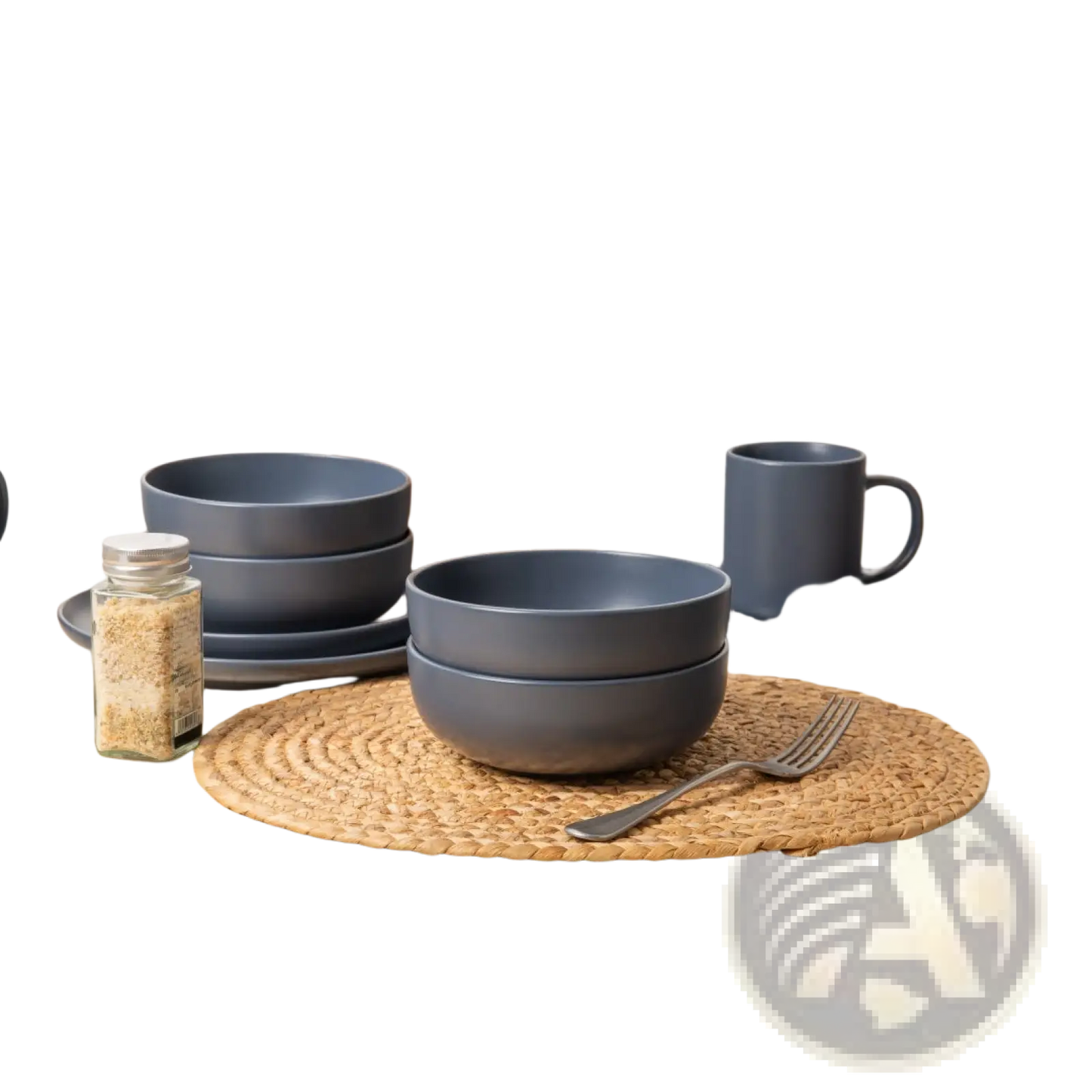 12-piece Stoneware Dinnerware Set Matte Glaze Service for 3