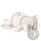 12 Piece Stoneware Dinnerware Set with Mugs for 3