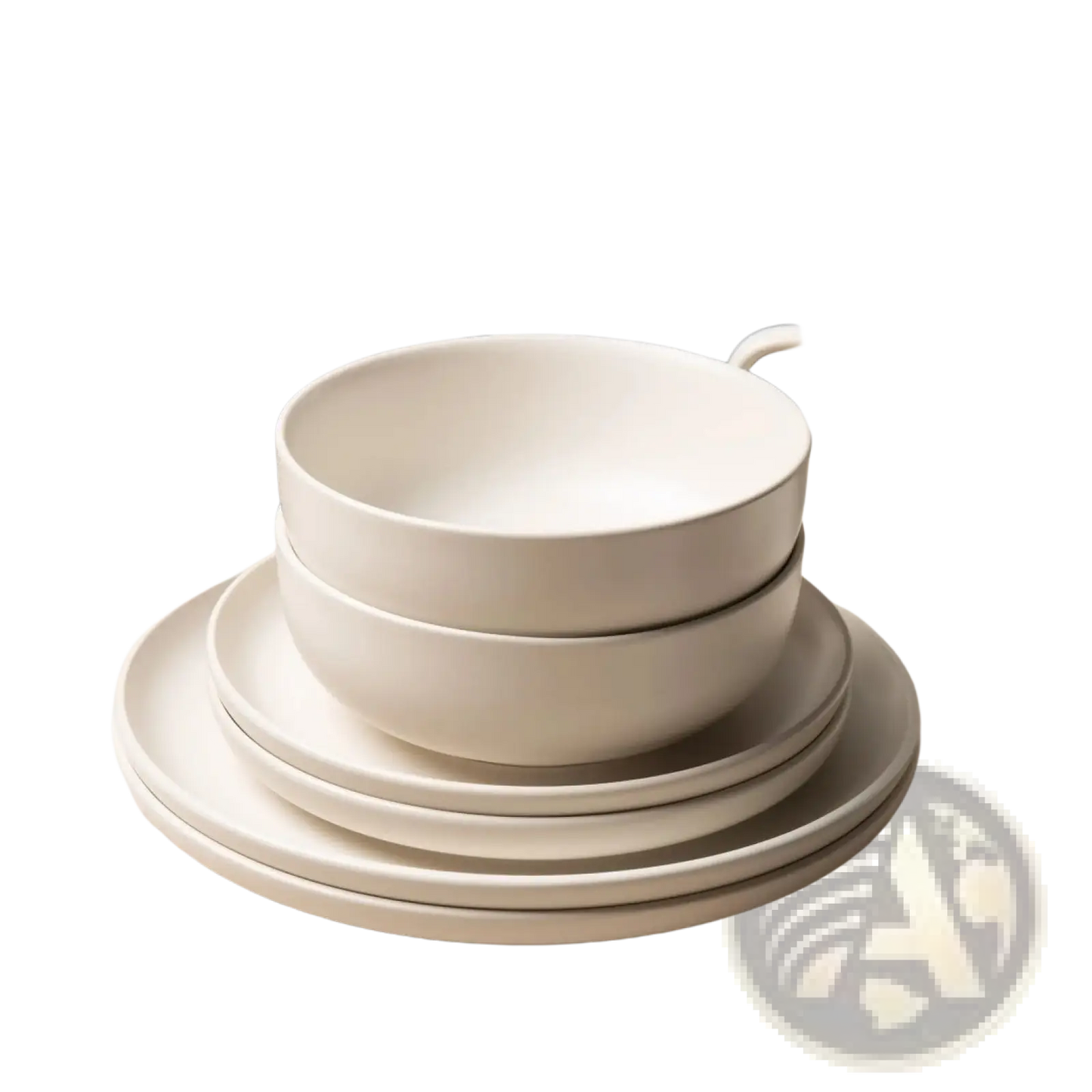 12 Piece Stoneware Dinnerware Set with Mugs for 3