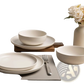12 Piece Stoneware Dinnerware Set with Mugs for 3