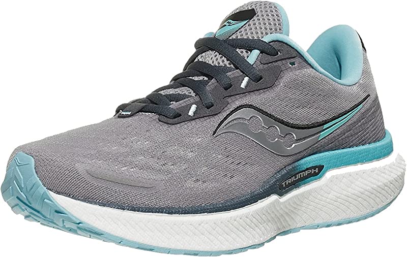 Saucony महिला ट्राईम्फ 19 रनिंग शूज़ अलॉय/पाउडर