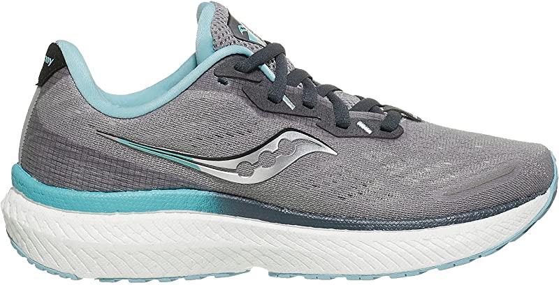 Saucony महिला ट्राईम्फ 19 रनिंग शूज़ अलॉय/पाउडर