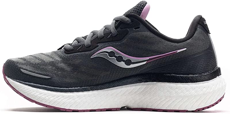 Saucony महिला ट्राइंफ 19 रनिंग शूज़ शैडो/क्वार्ट्ज़
