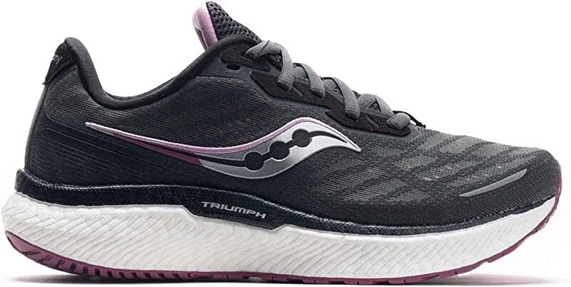 Saucony महिला ट्राइंफ 19 रनिंग शूज़ शैडो/क्वार्ट्ज़