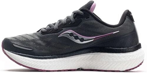 Saucony महिला ट्राइंफ 19 रनिंग शूज़ शैडो/क्वार्ट्ज़