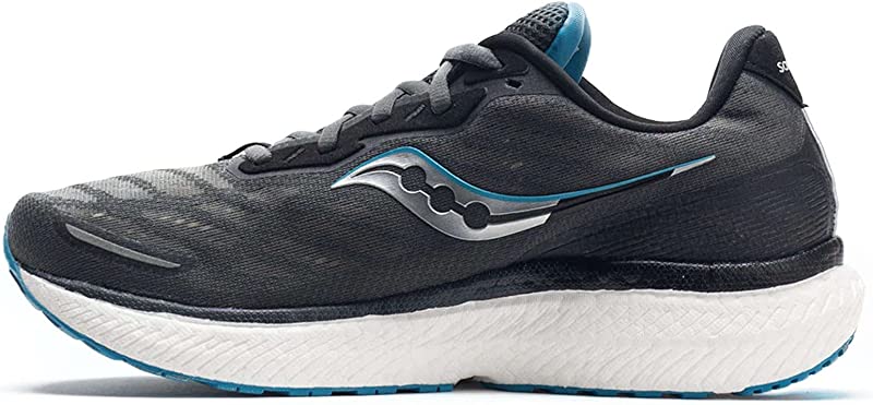Saucony Men's Triumph 19 Running Shoes Shadow/Topaz Size 12 D(M) US