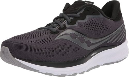 Saucony महिलाओं के राइड 14 रनिंग शू चारकोल/ब्लैक
