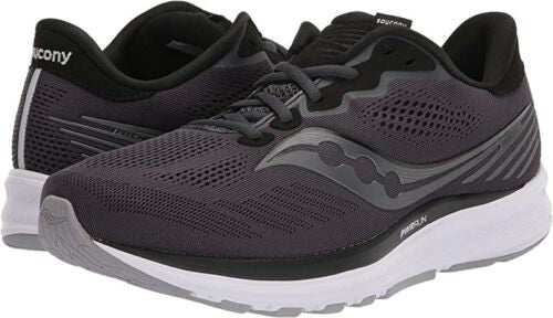 Saucony महिलाओं के राइड 14 रनिंग शू चारकोल/ब्लैक