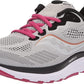 Saucony महिलाओं के लिए राइड 14 रनिंग शूज फॉग/चेरी