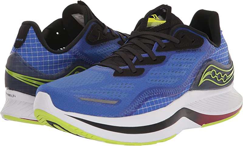 Saucony पुरुषों के एंडोर्फिन शिफ्ट 2 रनिंग शूज़ ब्लू रेज़/एसिड साइज़ 10 D(M) यूएस