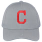 MLB Fan Favorite Cleveland Indians Basic Grey Men Curved Bill Adjustable Hat Cap