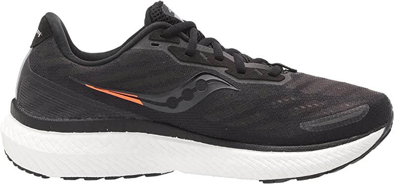 Saucony पुरुषों के Triumph 19 रनिंग शूज़ ब्लैक/व्हाइट