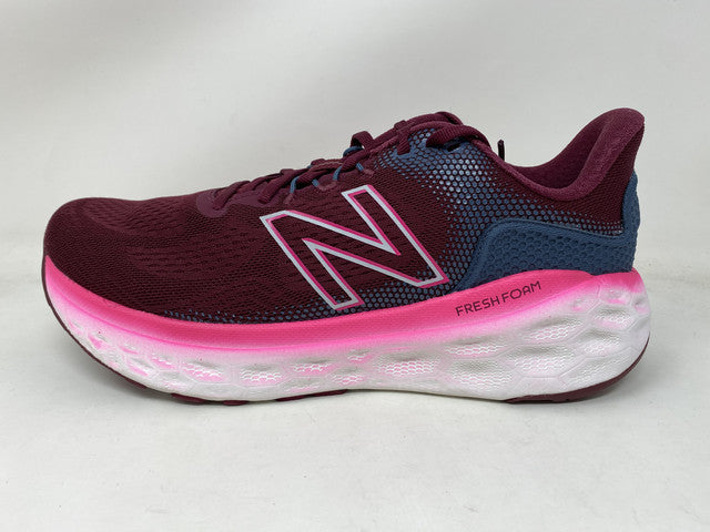 New Balance Women's More v3 Running Shoes Garnet/Pink Glo